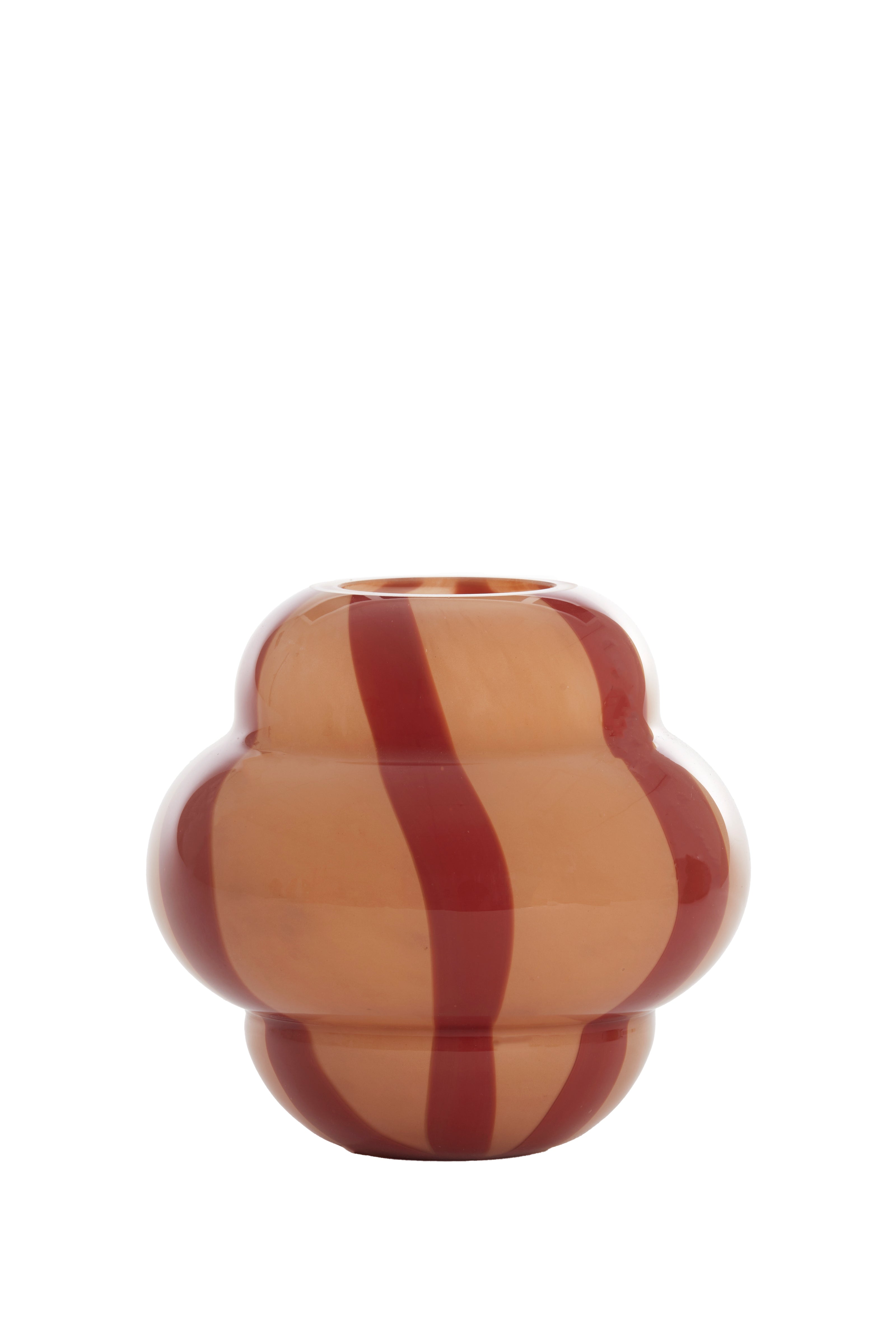 Vase Ø22x20 cm Ylien Glass Terra-Brown