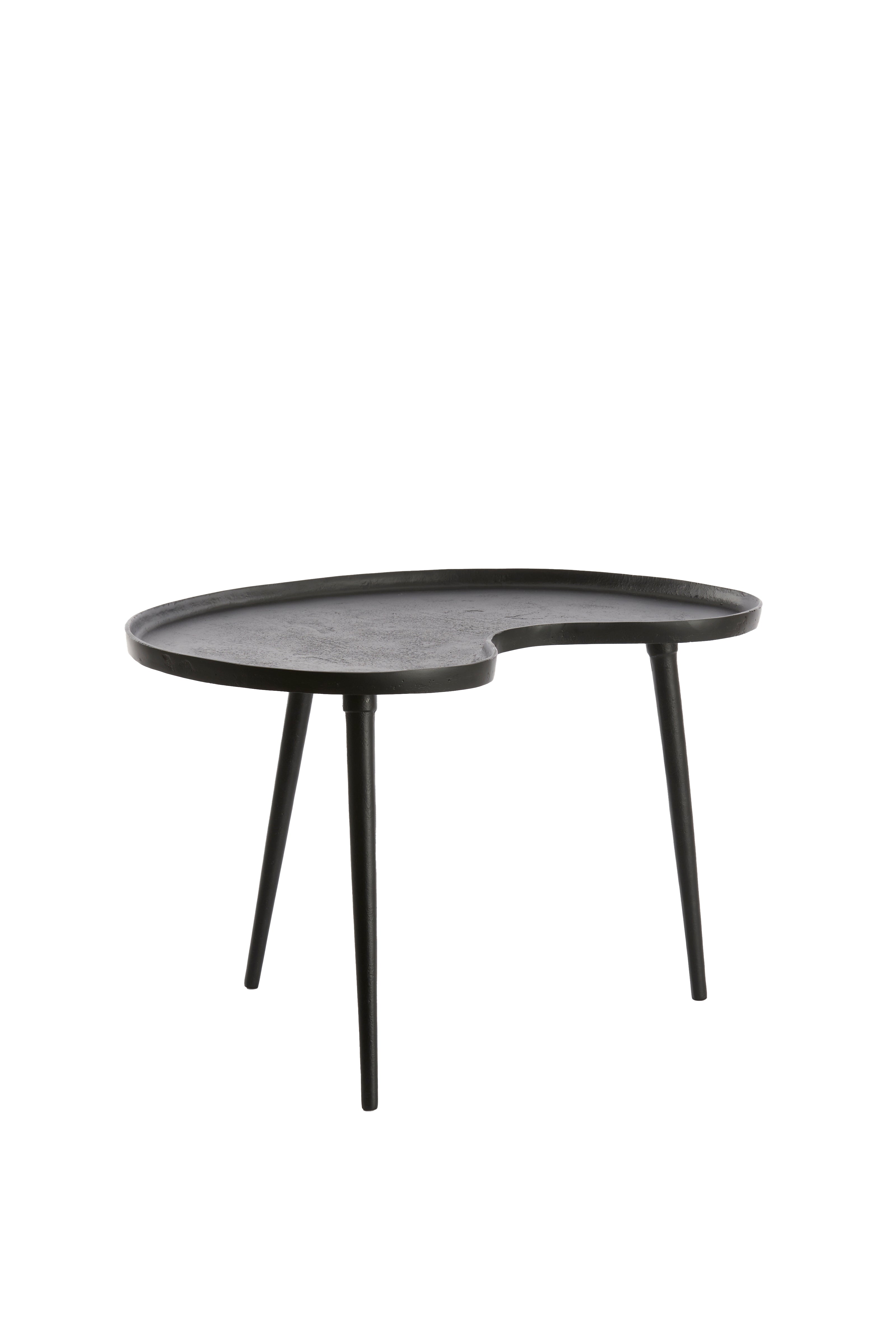 Side Table 67x49x41 cm Lienz Matt Black