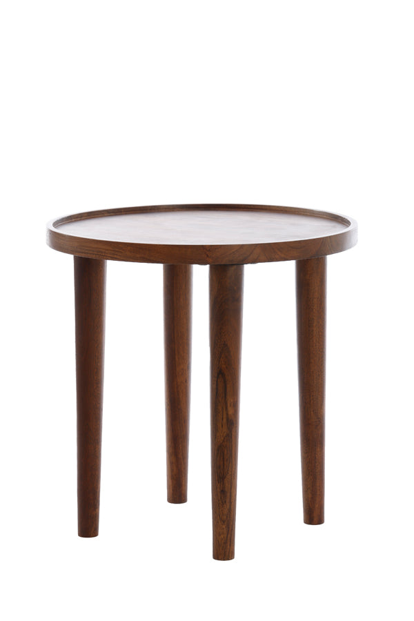 Side Table Ø49x49 cm Qiano Acacia Wood