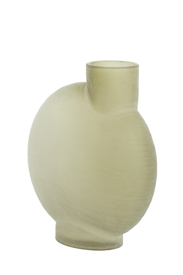 Vase 33x16.5x36.5 cm Torna Glass Olive Green