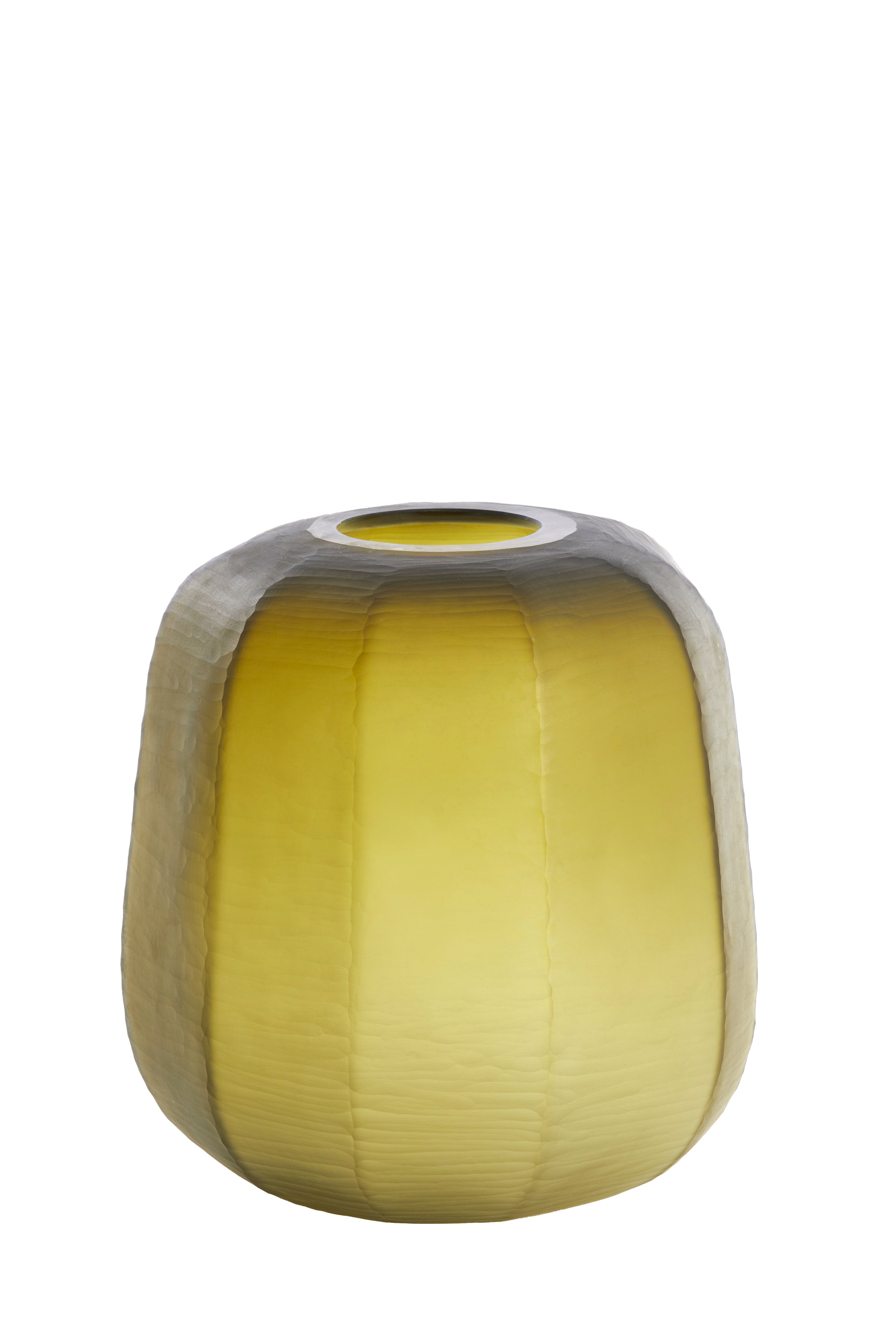Vase Ø33x32 cm Pacengo Yellow-Olive Green