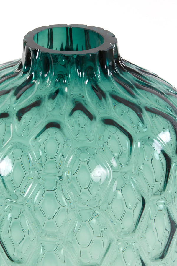 Vase Ø29x42 cm Carino Glass Turquoise