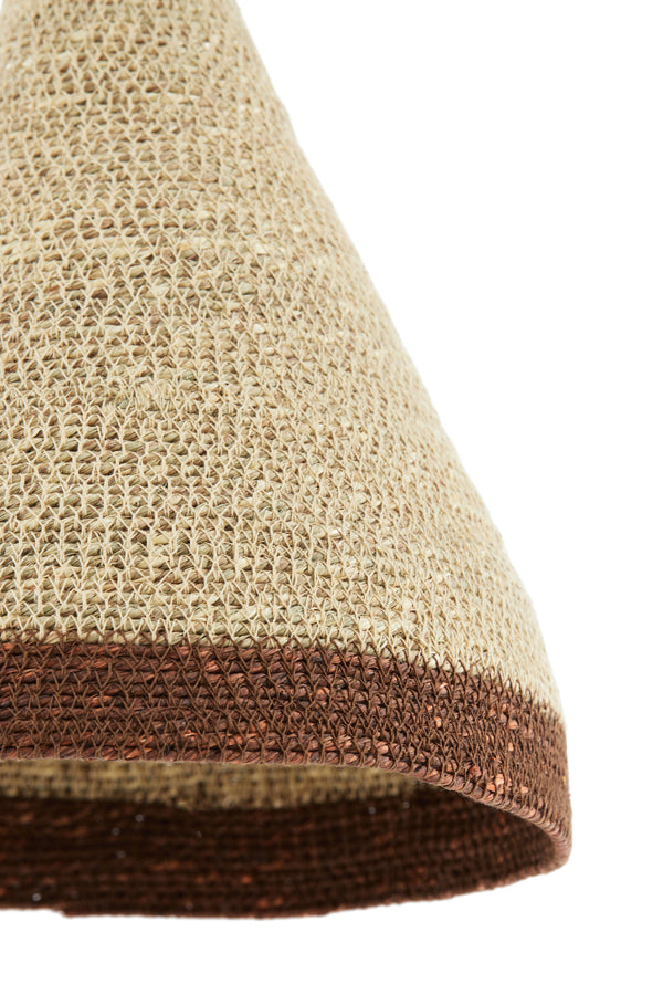 Hanging Lamp Ø36x37 cm Brescia Seagrass Cream+Dark Brown