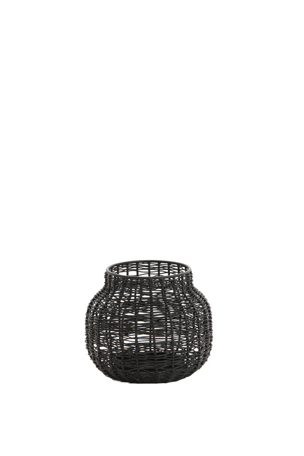 Tealight Ø12x10 cm Valery Matt Black