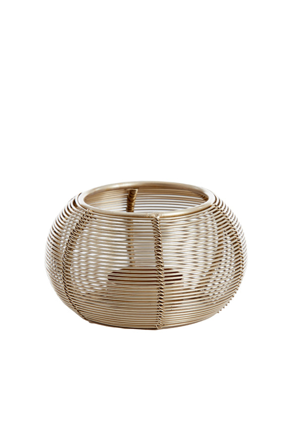 Tealight Ø11x7 cm Biano Light Gold