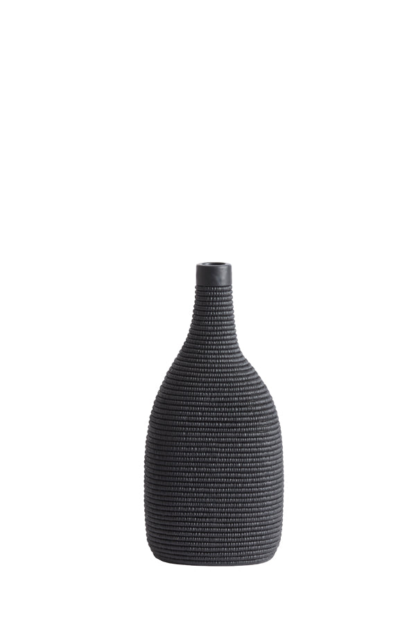 Vase Deco 16x12x33 cm Youna Matt Black