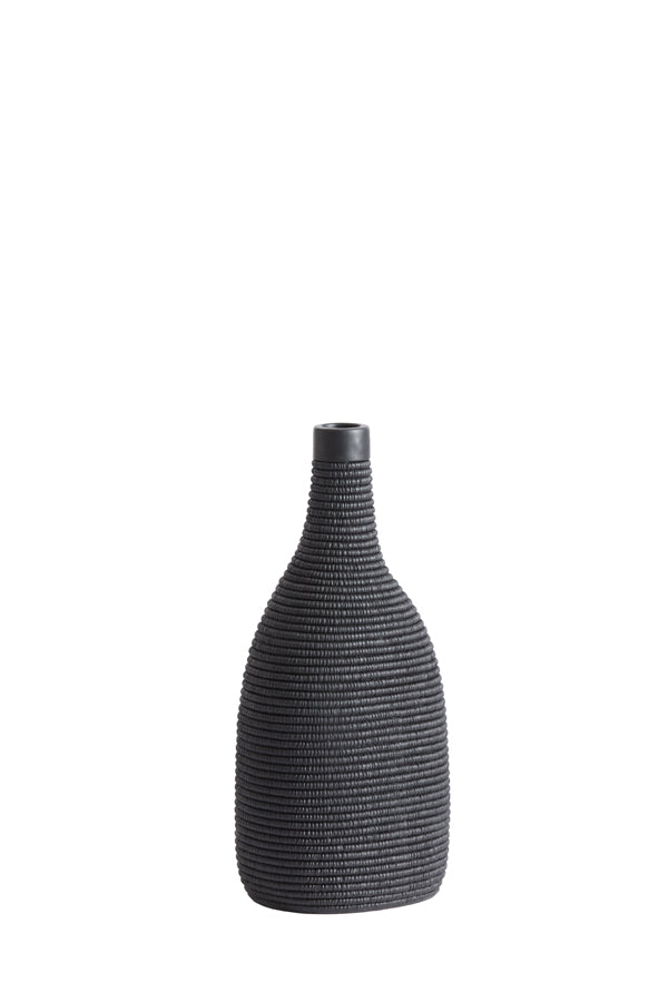 Vase Deco 16x12x33 cm Youna Matt Black