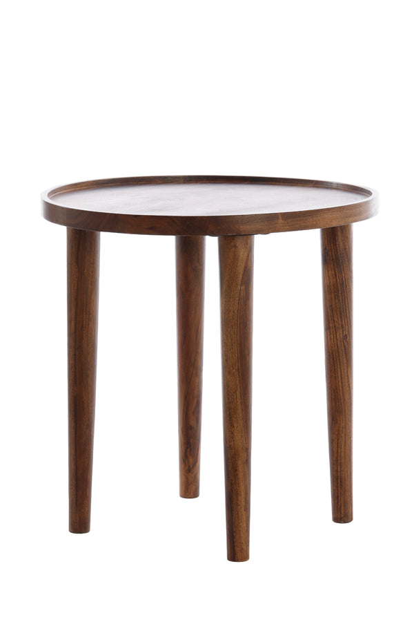 Side Table Ø45x45 cm Qiano Acacia Wood