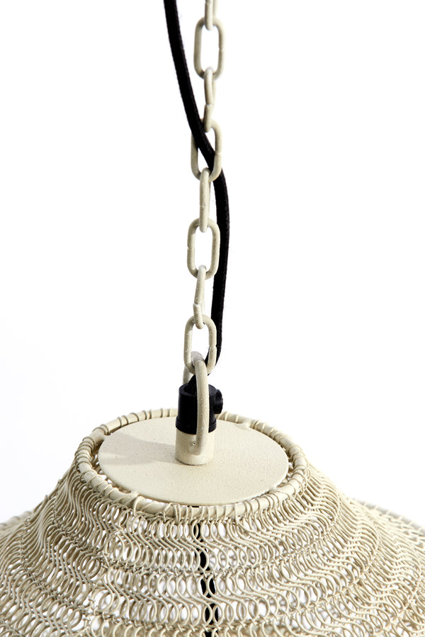 Hanging Lamp Ø31x55 cm Nakisha Light Grey