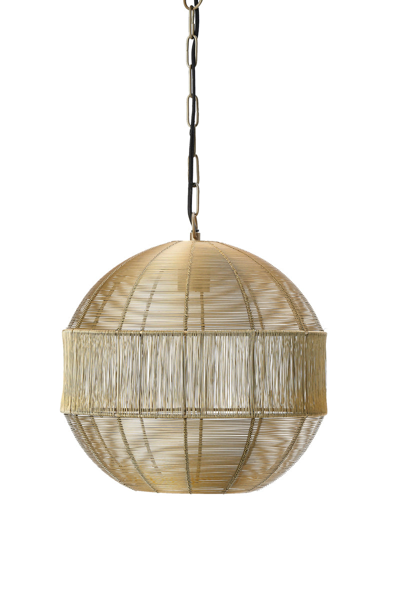 Hanging Lamp Ø35x38 cm Pilka Light Gold