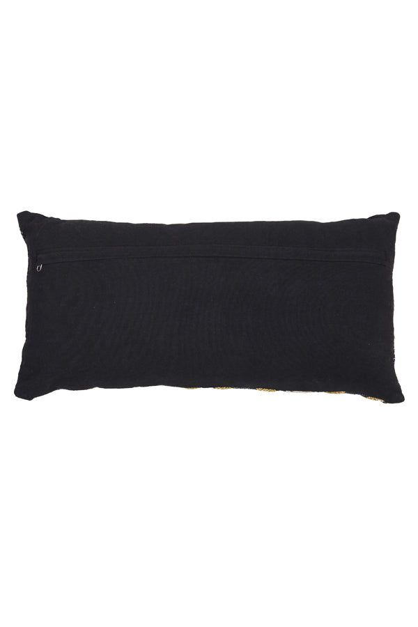 Cushion 60x30 cm Cetona Anthracite+Gold+Sand