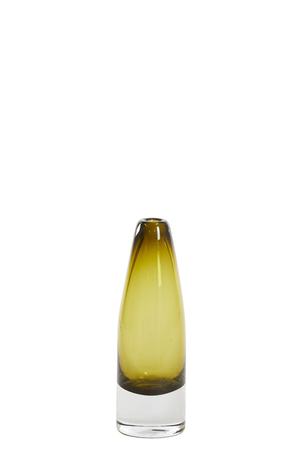 Vase Ø7.5x22.5 cm Estua Glass Olive Green