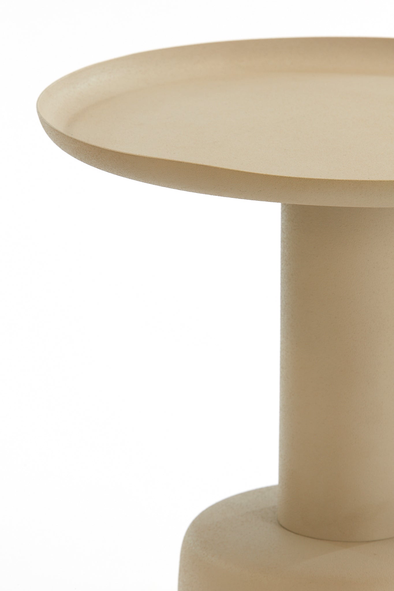 Side Table Ø39x52 cm Milaki Beige