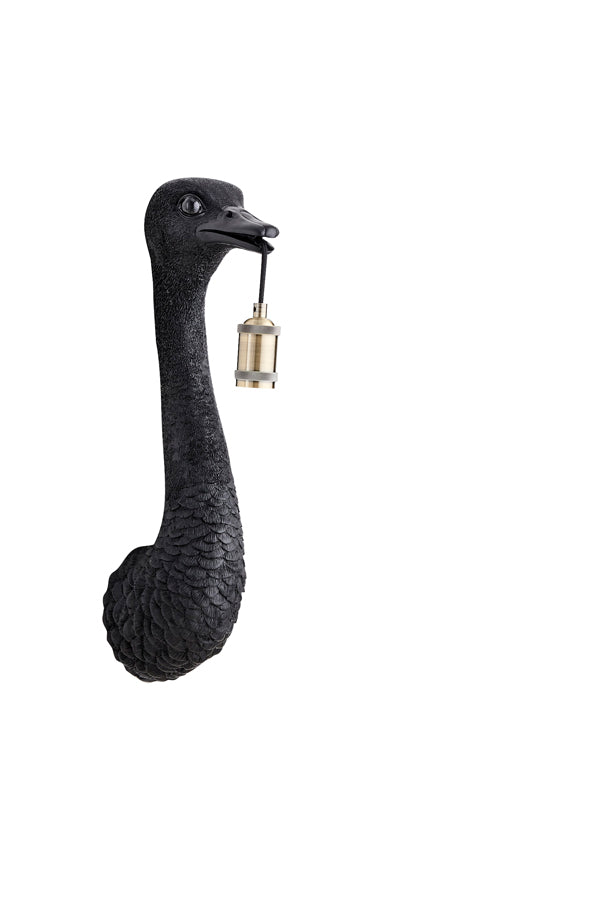 Wall Lamp 18x15.5x57.5 cm Ostrich Matt Black