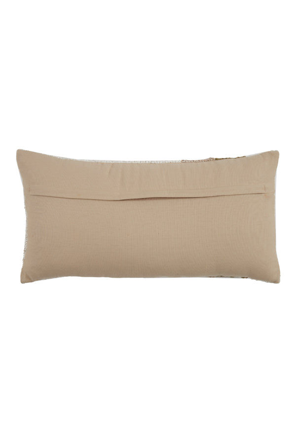 Cushion 60x30 cm Surrey White+Green+Beige