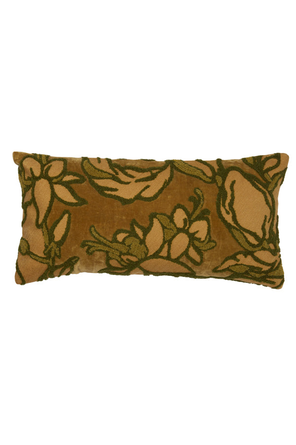 Cushion 60x30 cm Cavazzo Green+Ocher Yellow