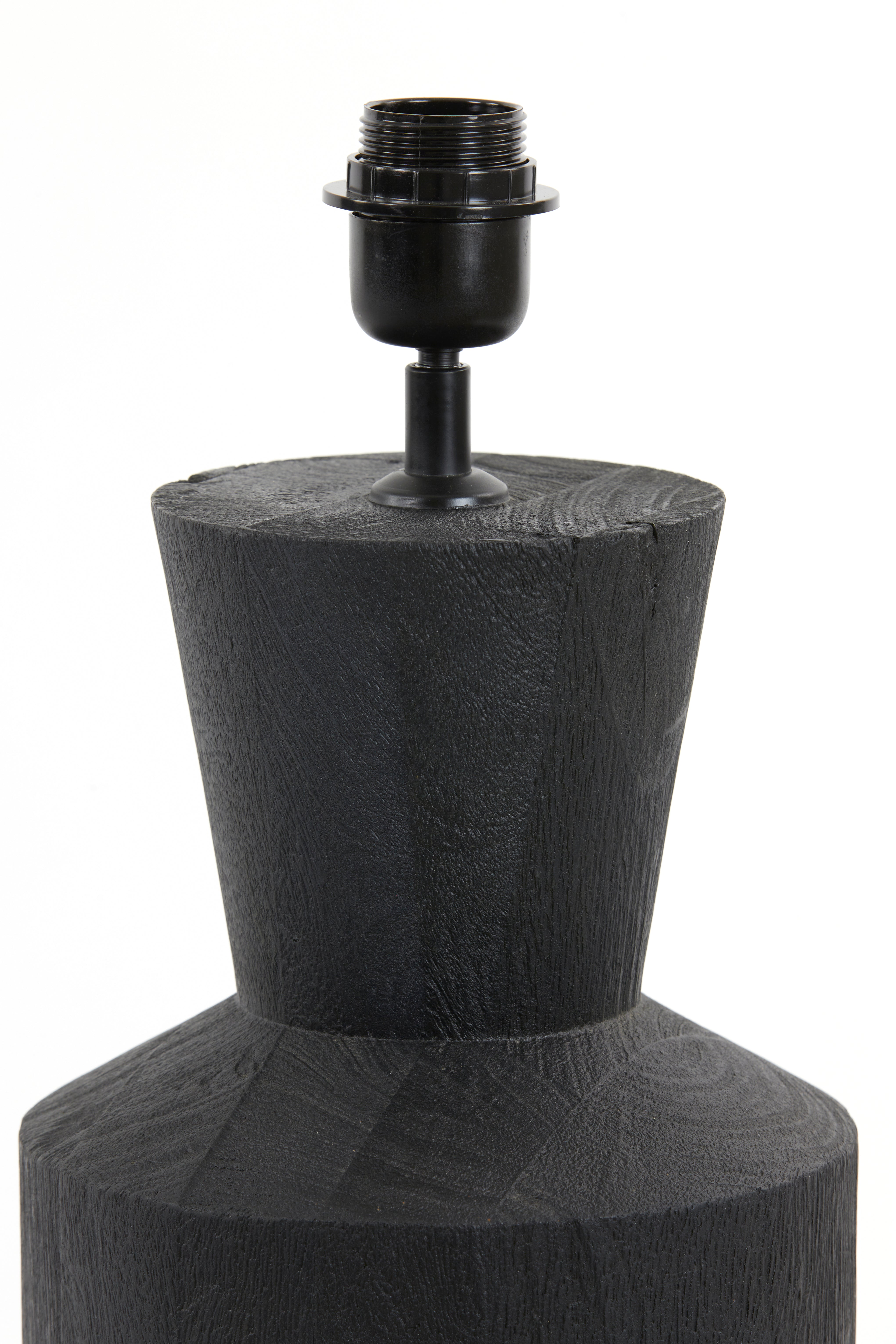 Lamp Base Ø20x60 cm Gregor Wood Matt Black