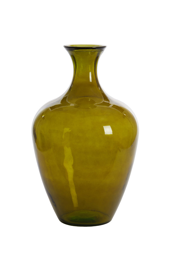 Vase Ø40x65 cm Rubra Glass Olive Green