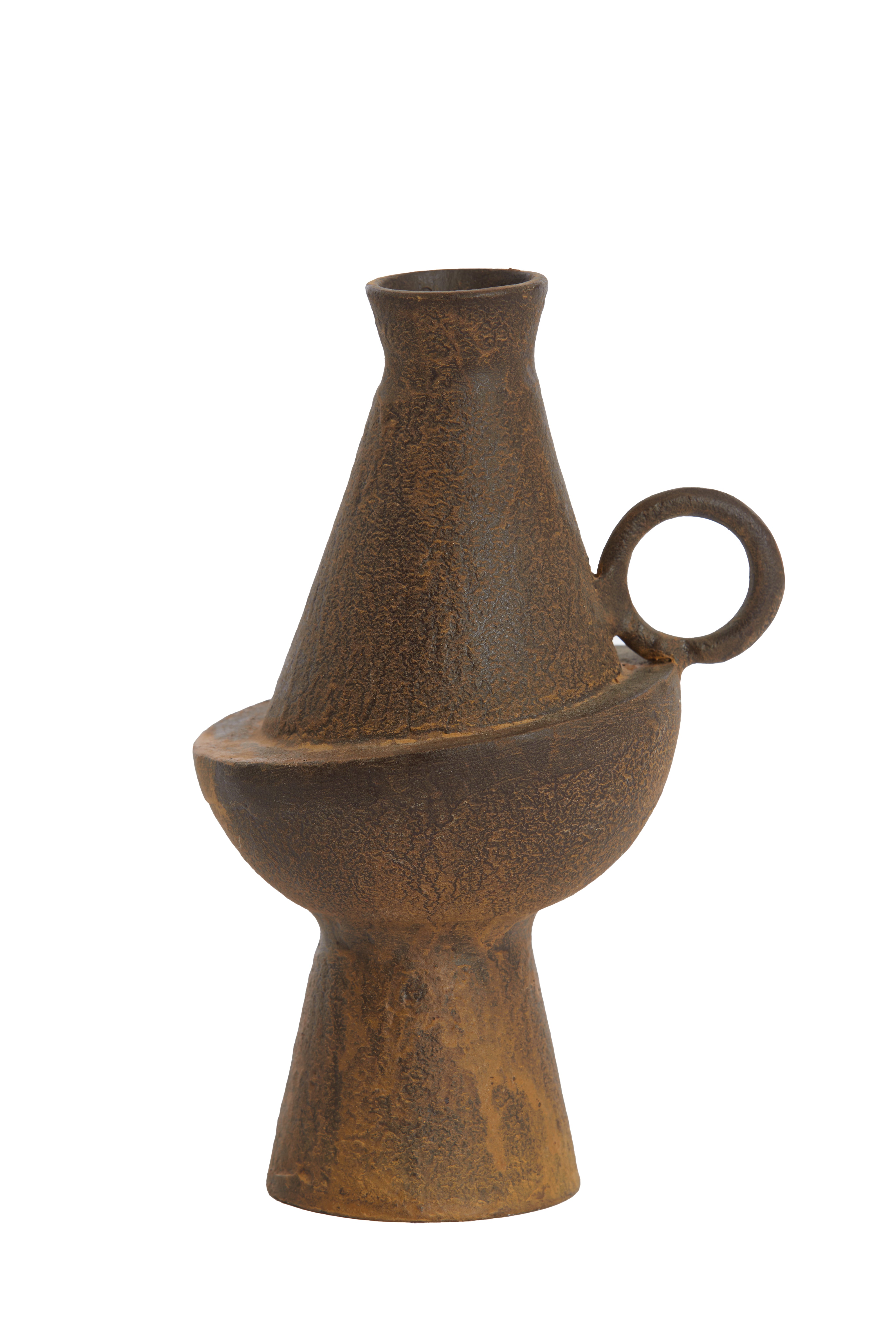 Vase Deco 13x11x20.5 cm Mosima Antique Brown