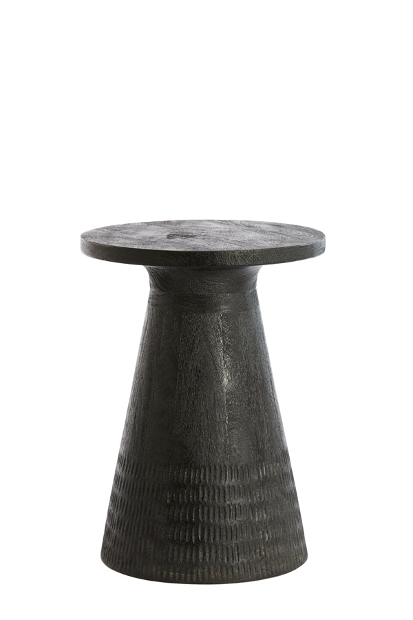 Side Table Ø37x50 cm Paxos Matt Black