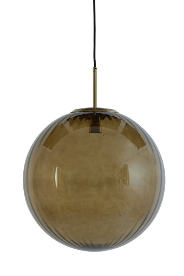 Hanging Lamp Ø48 cm Magdala Glass Brown+Gold