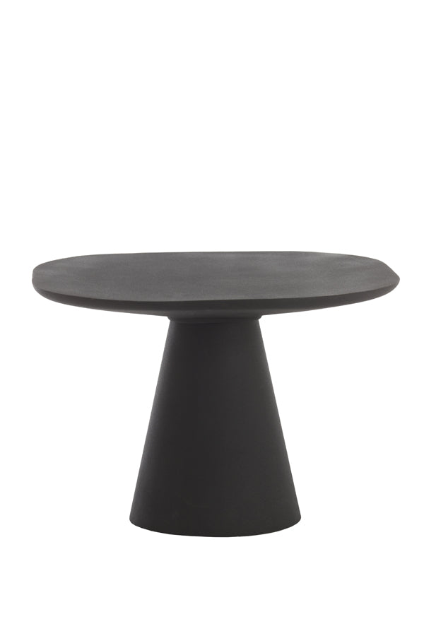 Side Table 60x60x41 cm Abala Matt Black