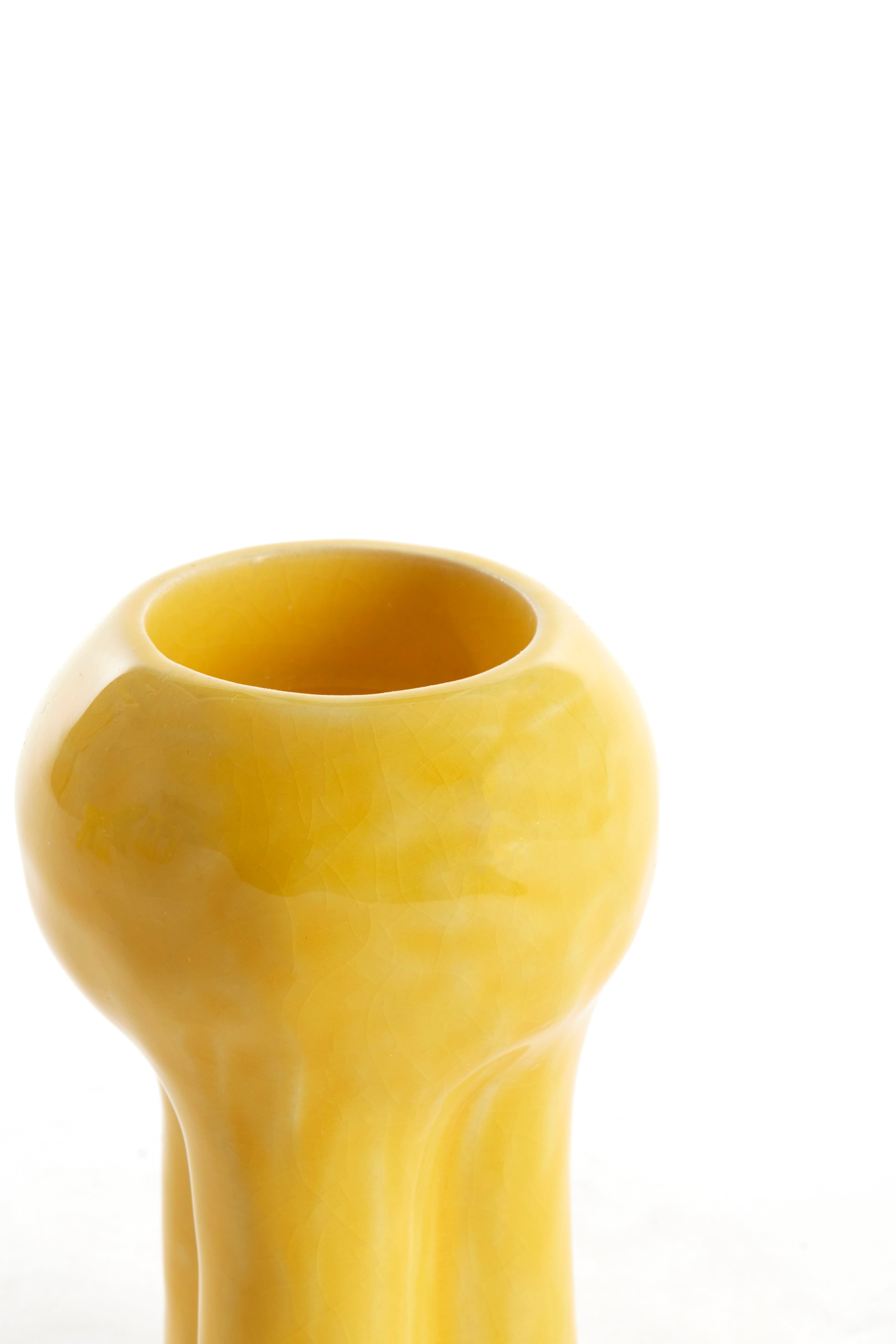 Tealight Ø7.5x10.5 cm Kitna Ceramics Yellow